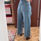 Banana Republic Jasnoniebieskie Spodnie Wide Leg Crop Plus Size 4XL / 48 / 20