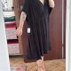 Amazon Essentials Czarna Sukienka Kopertowa Plus Size 9XL / 58 / 30