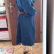 Eloquii Jeansowa Sukienka Koszulowa Plus Size 6XL / 52 / 24