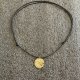Choker naszyjnik minimalistyczny mosiądz