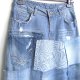 Patchworkowa spódnica jeans r. 40