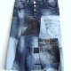 nowa długa patchworkowa spódnica jeans 44