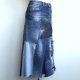 nowa długa patchworkowa spódnica jeans 44
