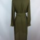Missguided szyfonowa dłuższa asymetryczna tunika khaki / 8- S