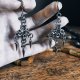 Kolczyki chainmaille z kolcami ze stali chirurgicznej gothic industrial dark fairycore