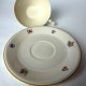 Filiżanka Art Deco TK Thun Bohemia Czechosłowacja Porcelana Ecru kwiaty