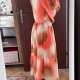 Ashley Stewart Sukienka Maxi Ombre Plus Size 26/28 7XL / 54 / 26