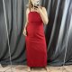 fransa red long dress