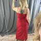 fransa red long dress