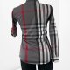 Burberry dopasowana koszula damska podwijany rękaw slim fit Check cotton shirt – rozmiar S