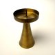 Mosiężny świecznik stożkowy Mid Century Modern Made in Western Germany Vintage lata 60/70