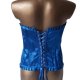 Niebieski Top Gorset 40 L Bawełna Cotton