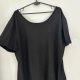 Czarna bluzka oversize basic minimalistyczna plus size luźna casual komfortowa 4XL / 48 / 20
