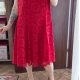 London Times Woman Czerwona Koronkowa Sukienka Plus Size 24W 4XL / 48 / 20