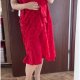 London Times Woman Czerwona Koronkowa Sukienka Plus Size 24W 4XL / 48 / 20