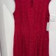 London Times Woman Czerwona Koronkowa Sukienka Plus Size 24W 4XL / 48 / 20