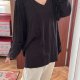 Sonoma czarna bluzka 100% bawełna dekolt V Plus Size 9XL / 58 / 30