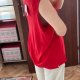 Liz&Me bawełniana bluzka ażurowa fuksja róż Plus Size 8XL / 56 / 28
