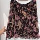 Worthington zwiewna spódnica paisley boho Plus Size 24W XXL 3XL szyfonowa 6XL / 52 / 24