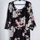 White Mark Tunika Szyfonowa Kwiaty 4-6XL Plus Size 6XL / 52 / 24