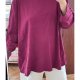 Woman Within Bordowa Bluzka Longsleeve Plus Size 9XL / 58 / 30