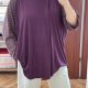 Terra & Sky Fioletowa Bluzka w Paski Plus Size 4X 8XL / 56 / 28