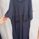 Ulla Popken Granatowa Sukienka Maxi Bawełniana Plus Size 24/26 7XL / 54 / 26