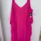 Signature by Robbie Bee Różowa Sukienka Maxi Cold Shoulder Plus Size 24W 6XL / 52 / 24