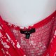 Ellos Czerwona Sukienka Maxi w Kwiaty Plus Size 26/28 7XL / 54 / 26