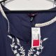 Haftowana bluzka L.A. Blues Deluxe 30/32W Plus Size oversize granatowa 9XL / 58 / 30