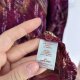 Bordowa wzorzysta koszula boho zygzaki merlot plus size 6XL / 52 / 24