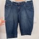 ANA Jeans rybaczki jeansowe Plus Size ciemny denim elastyczne 4XL / 48 / 20