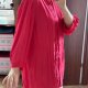 Gerry Weber koszula 4XL 48 malinowa fuksja elegancka plisowana Plus Size oversize 4XL / 48 / 20