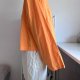 Jasnopomarańczowa (energetyczna) bluzka oversize wykonana w 100% z bawełny. 4XL / 48 / 20