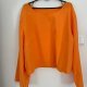 Jasnopomarańczowa (energetyczna) bluzka oversize wykonana w 100% z bawełny. 4XL / 48 / 20