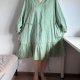 Lane Bryant sukienka midi bawełniana damska Plus Size, szałwiowa z wiązaniem 8XL / 56 / 28