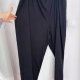 Sanistrano Czarne Spodnie Szerokie Plus Size 7XL / 54 / 26