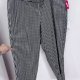 Czarno-białe spodnie w kratkę Molly & Isadora 28W szerokie nogawki 8XL / 56 / 28