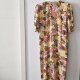 Sukienka vintage 38 M kwiaty monstera lata 80/90
