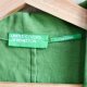 Zielona lniana bluzka z kołnierzykiem 100% len United Colors of Benetton M