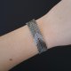 Szara Bransoletka z Koralików "Gray Chevron"