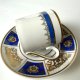 Filiżanka do mokki espresso kobalt i złocenia PM Martinroda NRD / GDR lata 60/70 Vintage