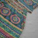 Komplet na lato zestaw boho hippie kolorowy wygodny letni set bluzka top spodnie rybaczki 36/38
