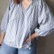 Bluzka w kratę z indyjskiej bawełny boho 100% bawełna Roomers