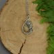 Mały wisiorek kwarc z rutylem, wire wrapping kwarc rutylowy