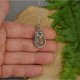 Mały wisiorek kwarc z rutylem, wire wrapping kwarc rutylowy
