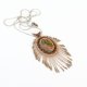 Wisior w stylu boho chic z unakitem