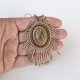 Wisior w stylu boho chic z unakitem