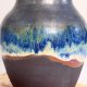 Ceramiczny wazon na kwiaty "Lanzarote", organiczne szkliwienie, czarna kamionka