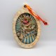 Niewielki retro obrazek klaun cyrk circus decoupage